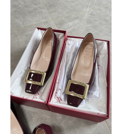 로저비비에 25mm, 45mm Belle Vivier 가죽 발레리나 플랫슈즈 펌프스 35~40 굽 2.5cm / 굽 4.5cm