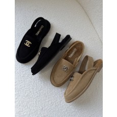 샤넬 25FW CC로고 스웨이드 시어링 슬링백 뮬 2컬러 G46601 35~40