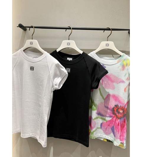 로에베 화이트 아나그램 로고 티셔츠 White Anagram Logo T-Shirt 000000000007818405 S M L #터비에빵