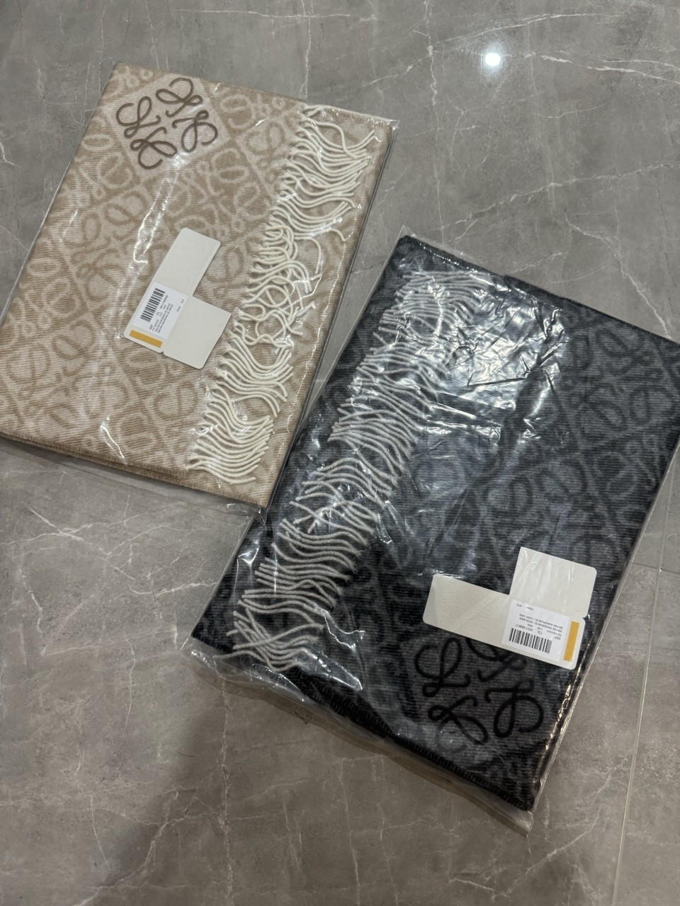 로에베 머플러 LOEWE 아나그램 울 니트 스카프 목도리 머플러 40x180cm #vvip공장