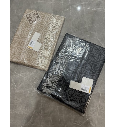 로에베 머플러 LOEWE 아나그램 울 니트 스카프 목도리 머플러 40x180cm #vvip공장