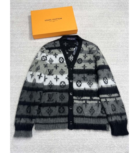 루이비통 LOUIS VUITTON 모노그램 모헤어 가디건 멀티컬러 S M L #타지아