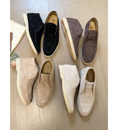 로로피아나 Loro Piana 오픈워크 스웨이드 로퍼 35~42 굽 2.5cm