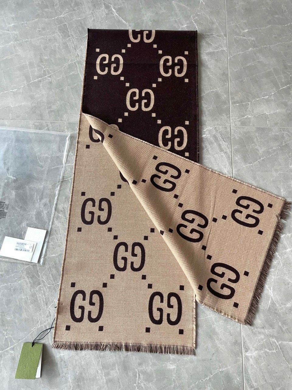 구찌 Gucci GG 자카드 울 실크 스카프 머플러 #vvip공장