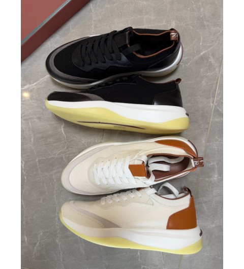 로로피아나 410 LP 테니스 워크 남성 스니커즈 화이트 블랙 FAO3862 39~44