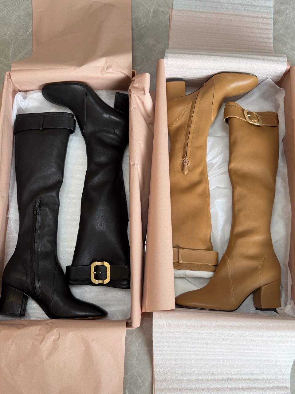 미우미우 나파 가죽 부츠 버클 Nappa leather boots with buckle 5W548E 038 F098L F A065 35~40