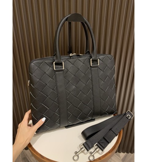 보테가베네타 인트레치아토 슬림 토트백 블랙 799765 V4G31 8803 36*7.5*29cm