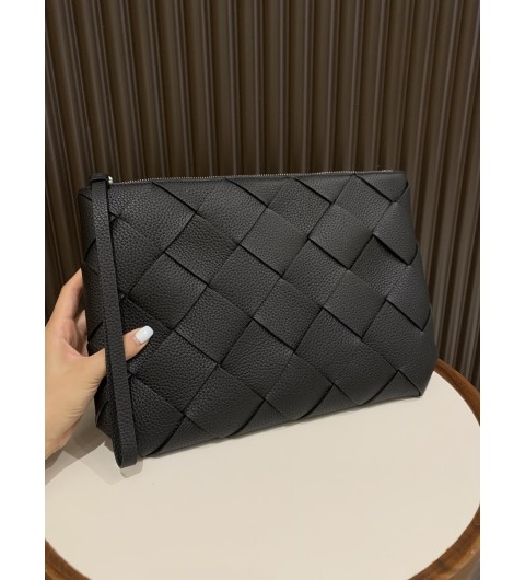 보테가베네타 빅 디아고 파우치 클러치 블랙 33*2*23cm