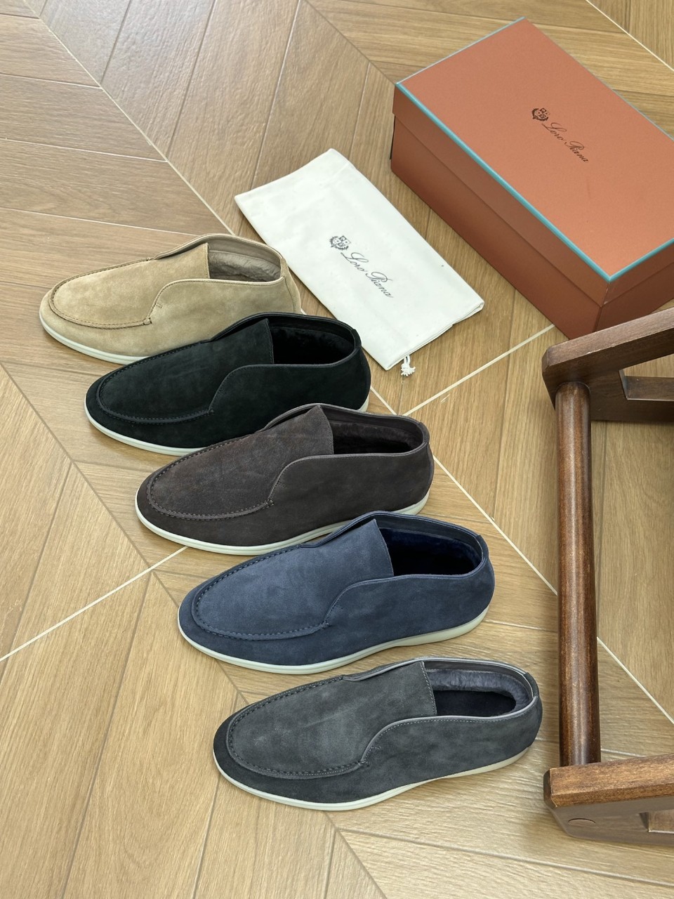 로로 피아나 오픈 스웨이드 워크 앵클 부츠 로퍼 Loro Piana Open Suede Walk Ankle Boot Chocolate FAB4368-H026 39~46