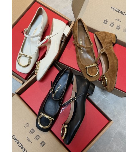 페라가모 FERRAGAMO Mary Jane 'Marry 2' 786975NEROAMARETTI 35~40