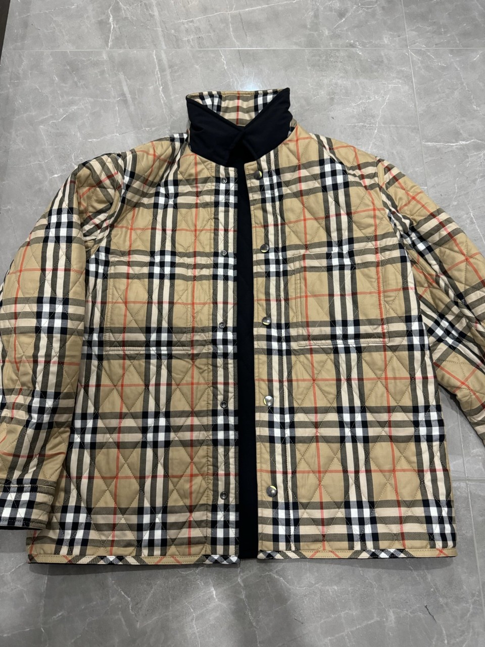 버버리 리버시블 퀼팅 나일론 브라이튼 남성 오버 셔츠 자켓 8096915 XS S M L XL XXL #vvip공장