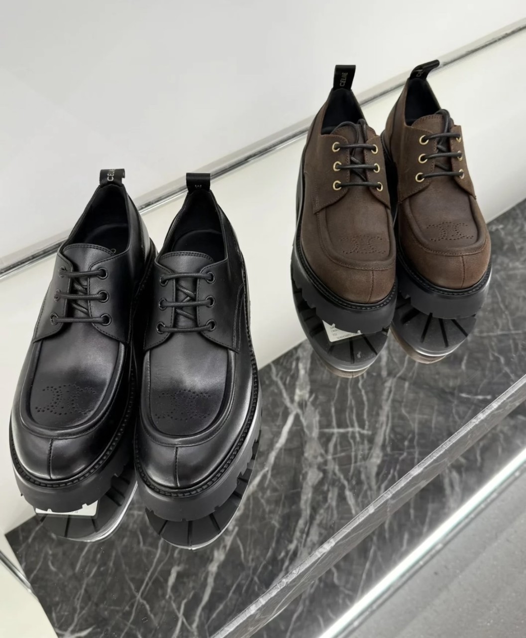 셀린느 트리옹프 청키 솔 레이스업 더비 슈즈 364043892C 19DK 35~40 #폭스샵