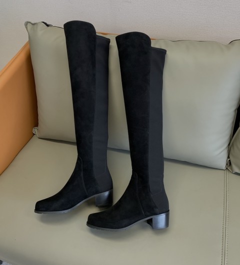 스튜어트 와이츠먼 리저브 오버더니 부츠 블랙 스웨이드 35 36 36.5 37 37.5 38 39 굽 4.5cm