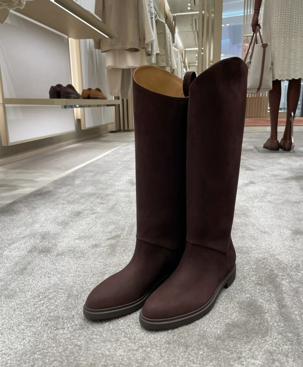 로로피아나 Kilda 스웨이드 니하이 부츠 35~40 굽 2cm #폭스샵