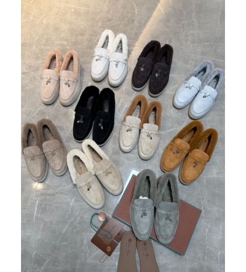 로로피아나 여자 썸머 참 워크 비버퍼 솔 로퍼 스웨이드 (10컬러) FAL9227 35~42