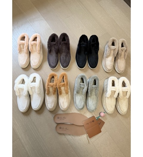 로로피아나 오픈워크 스웨이드 퍼 CHUKKA 부츠 FAG3602 S10001185 35~42