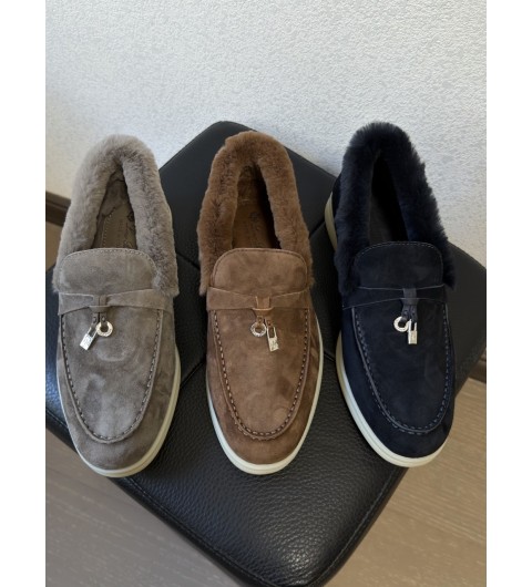 로로피아나 썸머 참스 워크 로퍼 스웨이드 35~42