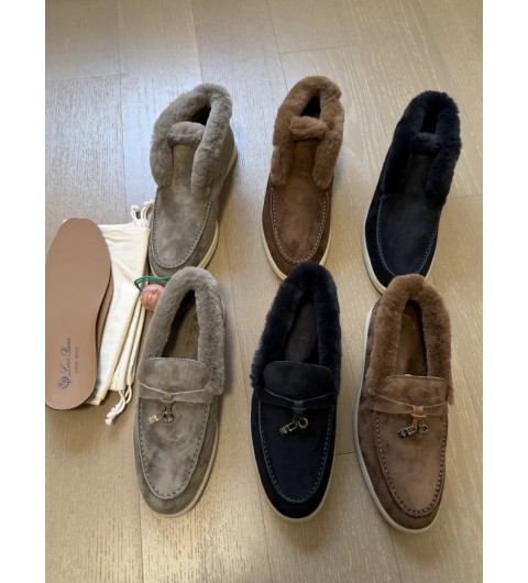 로로피아나 오픈워크 스웨이드 퍼 CHUKKA 부츠 FAG3602 S10001185 35~42