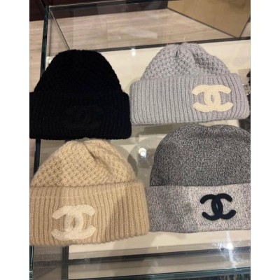 샤넬 CHANEL 26S 캐시미어 머플러 + 비니 200*30cm 100% 캐시미어