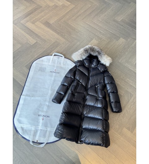 몽클레어 RIBAFUR 여성 롱 패딩 블랙 1 2 3 4