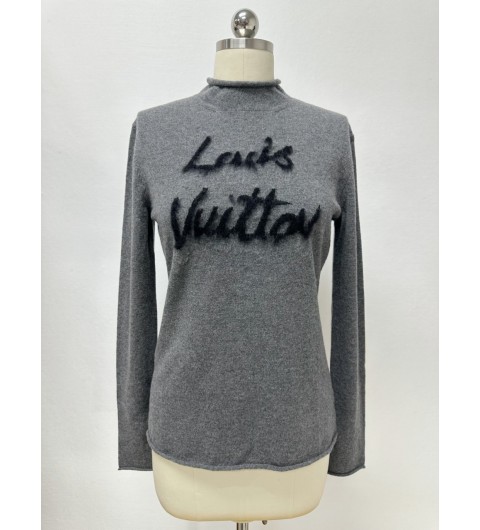 루이비통 25FW 시그니처 브러시드 니트 스웨터 1AHZCU (다크그레이) S M L #타지아