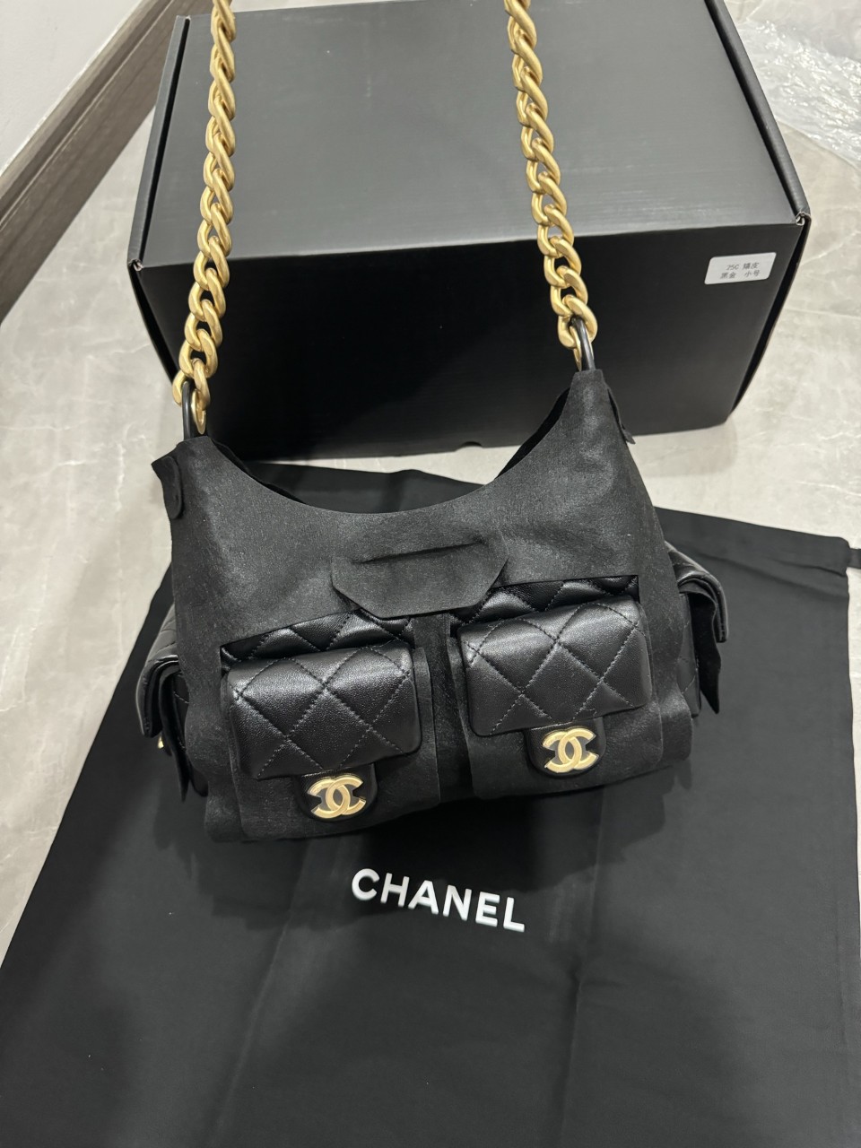 샤넬 25C 라지 호보백 블랙 AS5339 #vvip공장