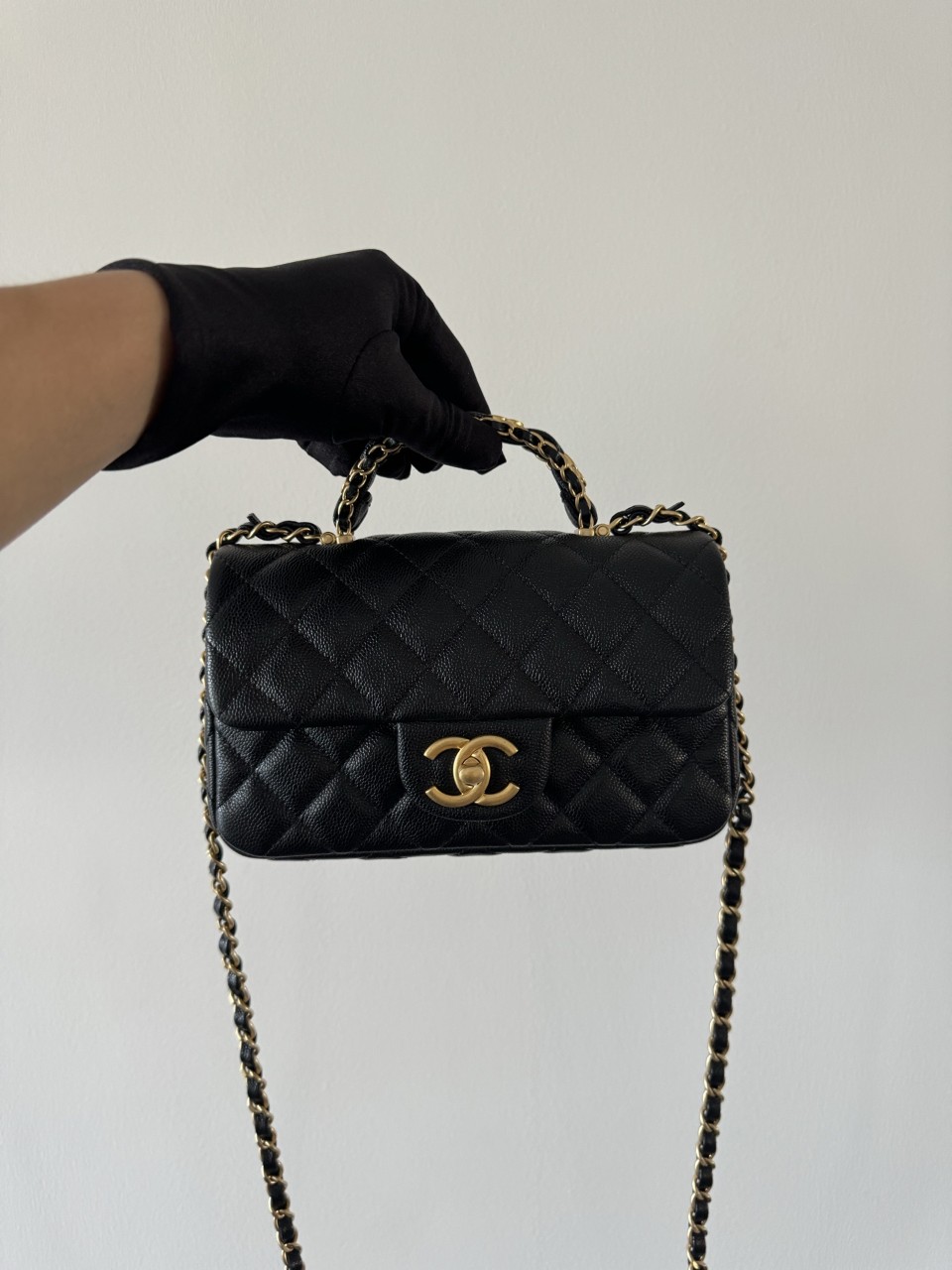 샤넬 25B 클래식 뉴미니 탑핸들 플랩백 20*12*6cm #vvip공장