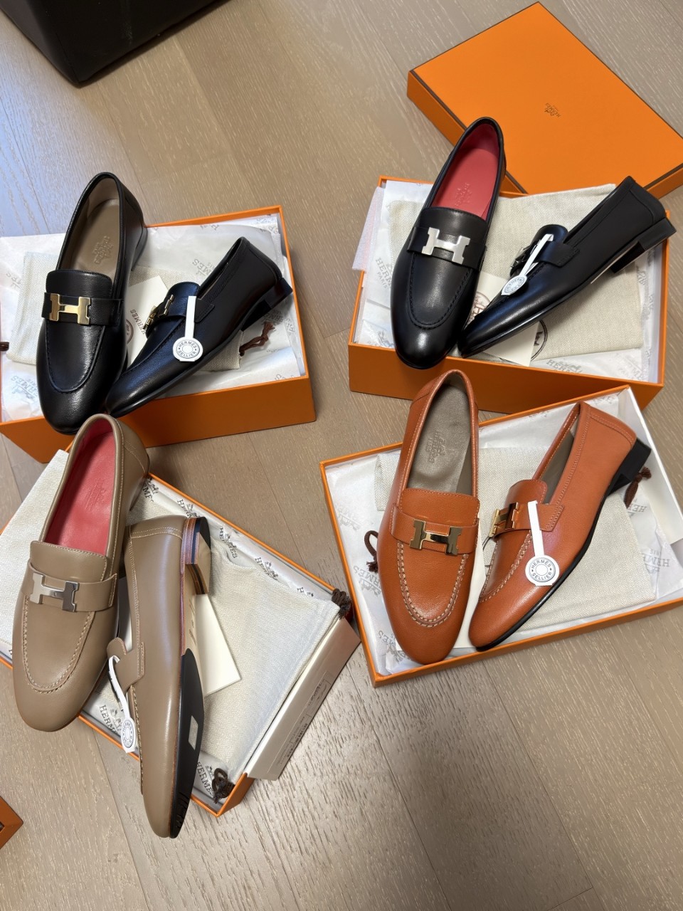 에르메스 파리 레더 로퍼 4컬러 35 36 36.5 37 37.5 38 39