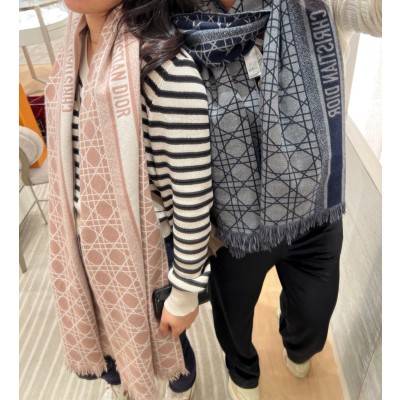 디올 까나쥬 스카프 머플러 2컬러 31CAN205I005 C532 220*48cm 캐시미어 57% + 울 43%