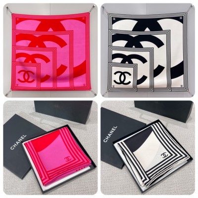 샤넬 (Chanel) 실크 스카프 90*90cm 100% 실크