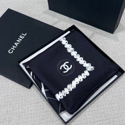 샤넬 (Chanel) 실크 스카프 90*90cm 100% 실크