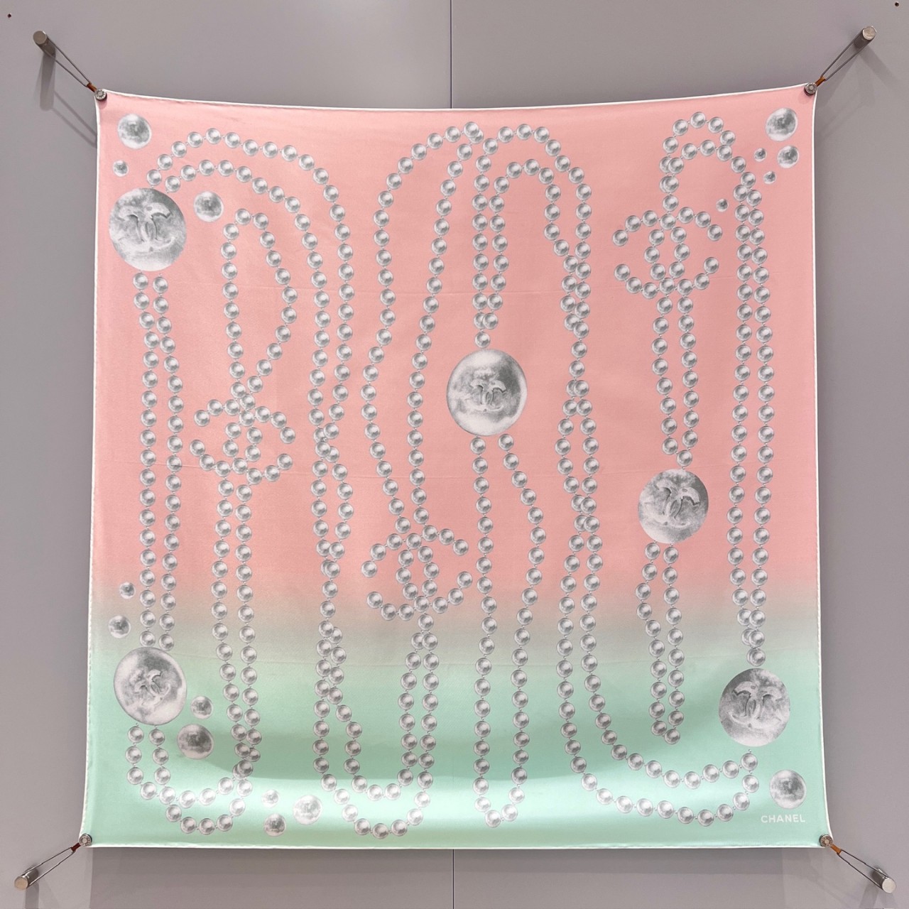 샤넬 (Chanel) 실크 스카프 90*90cm 100% 실크