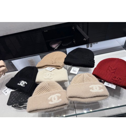 샤넬 CHANEL 캐시미어 코코 니트 비니 캐시미어 100%