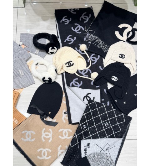 샤넬 25FW 트래퍼햇 CC로고 차프카 캐시미어 퍼 햇 군밤 모자 블랙 에크루 AAB271 캐시미어 86% + 실크 14%