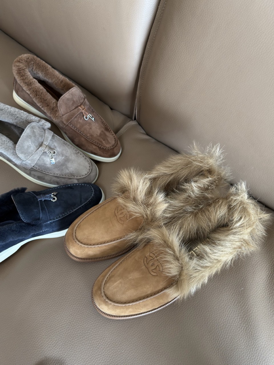 샤넬 코코 네쥬 컬렉션 스웨이드 시어링 로퍼 G46534 35~41