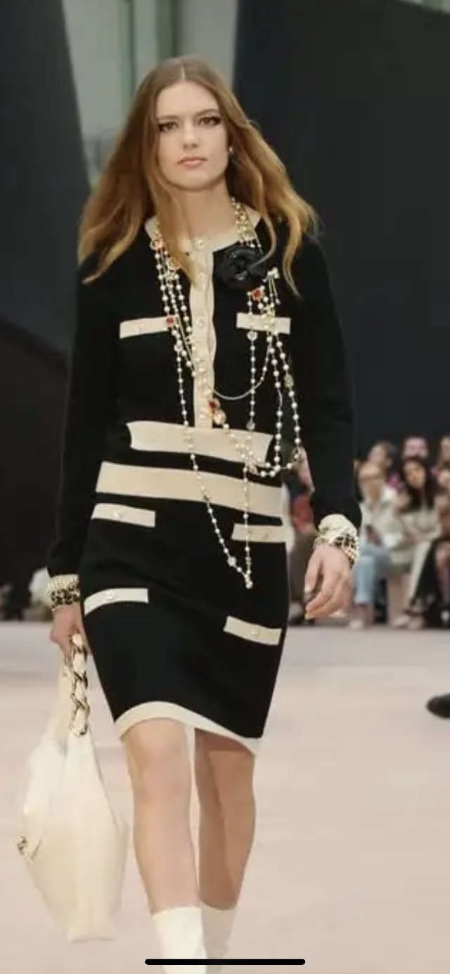 샤넬 Chanel 더블 C 로고와 하트 및 별 모양의 참이 달린 진주 목걸이 네크리스 #폭스샵