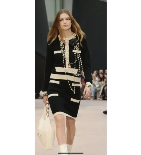 샤넬 Chanel 더블 C 로고와 하트 및 별 모양의 참이 달린 진주 목걸이 네크리스 #폭스샵