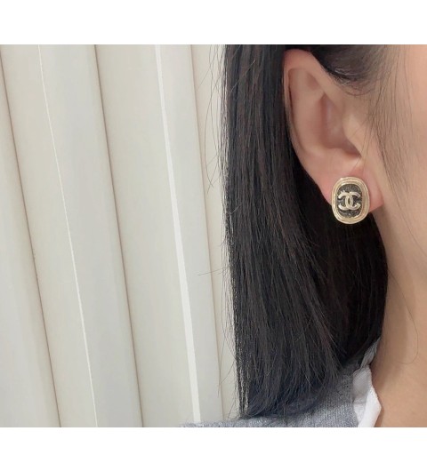 샤넬 CHANEL 빈티지 CC 로고 금장 이어링 귀걸이 #폭스샵