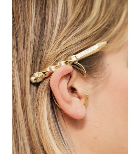 샤넬 CHANEL 25K 펜슬 이어링 골드 ABG698 #폭스샵