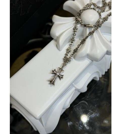 925실버 크롬하츠 CHROME HEARTS Y자 십자가 타이니 목걸이 50cm #폭스샵