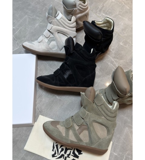 25FW 이자벨마랑 베켓 스웨이드 스니커즈 50mm BK0010FAA1E19S TP424892297 35~40