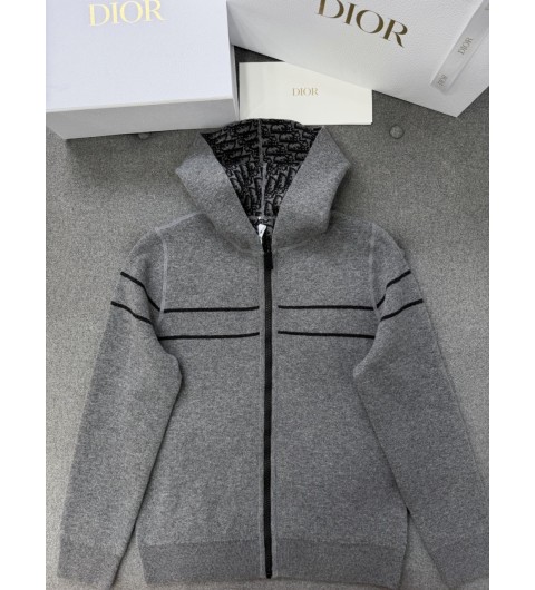 디올 오블리크 캐시미어 리버시블 후드 가디건 544G12A0551_X8890 38 40 42