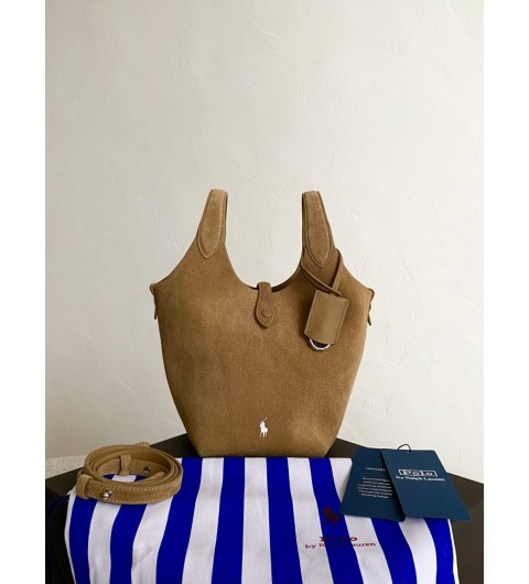 POLO RALPH LAUREN 폴로 랄프로렌 플레이 스웨이드 스몰/미듐 토트백 스몰 19*26.7*14cm, 미듐 28.6*39.4*17.8cm