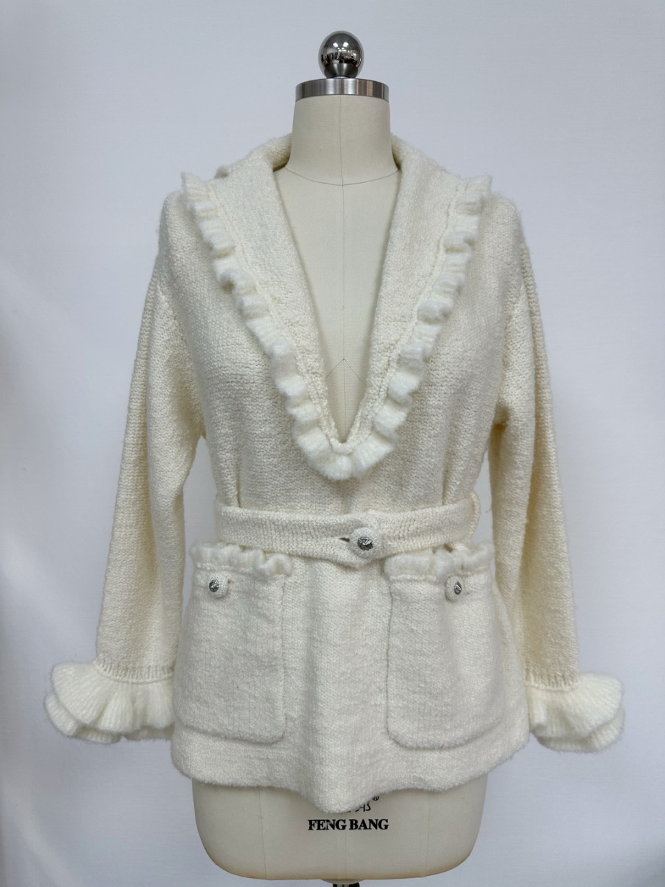 샤넬 CHANEL 브이넥 스웨터 니트 가디건 36 38 40 #타지아