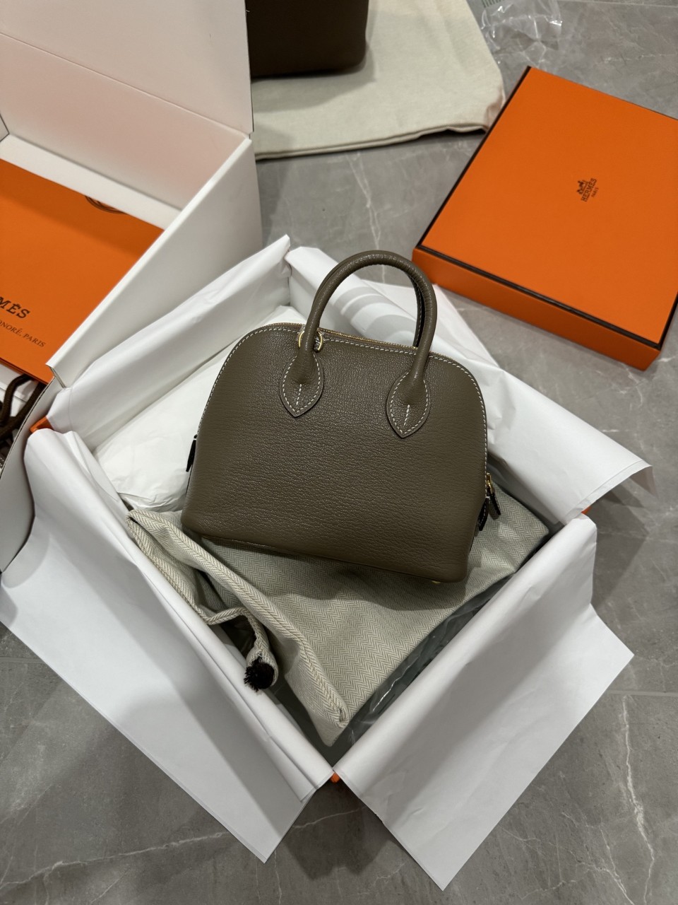 에르메스 볼리드 1923 미니백 고트스킨 에토프 #vvip공장