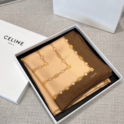 셀린느 스퀘어 아크 드 트리옹프 실크 트윌 베이지 느와 스카프 Celine Square in Arc De Triomphe Silk Twill Beige Noix 2AW90949Z-02NI 90*90cm 트윌실크 100%