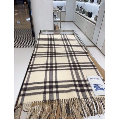 버버리 리버시블 체크 캐시미어 머플러 캔들 8099068 Burberry Reversible Check Cashmere Muffler Candle 210*50cm 캐시미어 100%