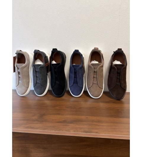 제냐 Zegna 스웨이드 트리플 스티치 스니커즈 6컬러 39~46