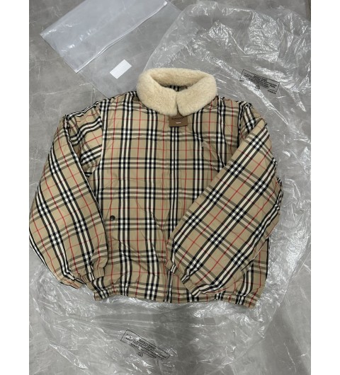 슈프림 버버리 시어링 칼라 다운 퍼퍼 재킷 베이지 XS S M L XL #vvip공장