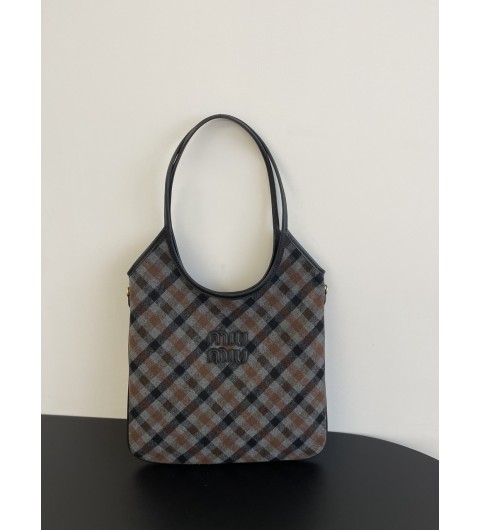 미우미우 아이비 체크백 5BG231 2IFK F0RDS V MLN